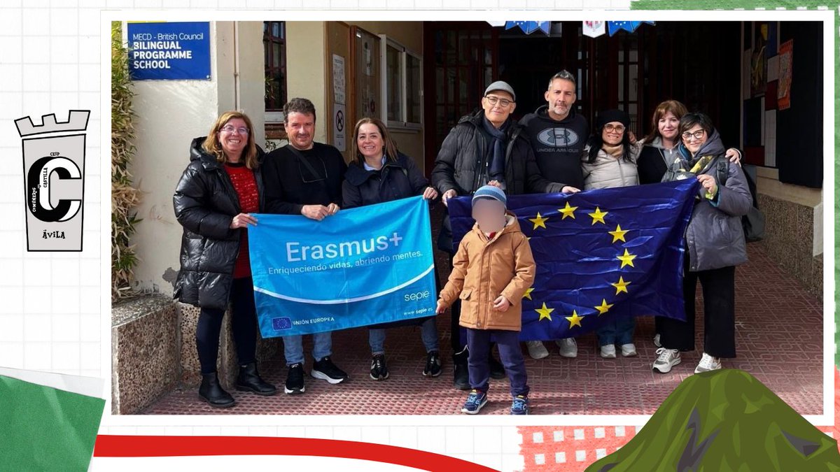CEIPCOMUNEROSAV's tweet image. Durante esta semana hemos recibido a docentes italianos del A.Manzoni–D. Dolci (Priolo Gargallo) en una visita Erasmus+. ¡En mayo nos visitarán sus alumnos! Educación sin fronteras. 🏫💛🇪🇺
@sepiegob  @educacyl 
#Erasmus+ #FamiliaComuneros