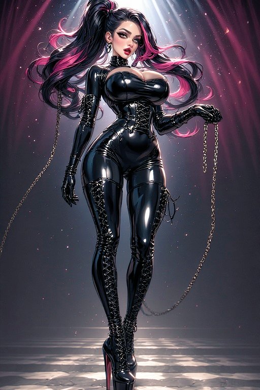 TimTob85's tweet photo. "Chains and whips excite me..."

Trying something new...

#latex #fetish #boots #latexfetish #bootfetish #corset #tightwaist #ai #AIart #digitalart #mistress #dominatrix https://t.co/wkiciUEDhR