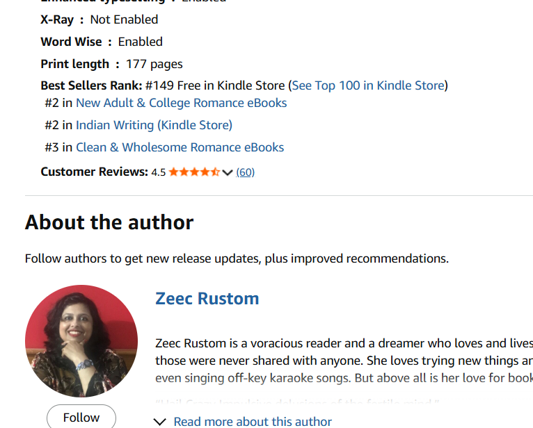 Zeec_Rustom's tweet photo. This is your chance to read the much loved #romancenovel A SENSE OF BELONGING which is FREE on #kindle from 14th to 18th Nov. #romancereaders #books #BookTwitter #kindlebooks #KindleUnlimited #romancebooks #bookstagram #readers #readerscommunity #book https://t.co/5Oc1hGwLGu