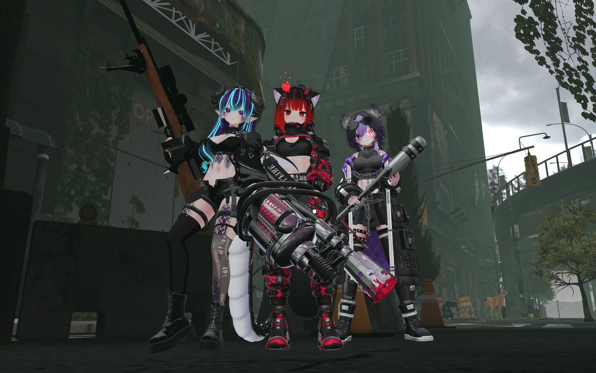 Wanna join us? Let´s get ready for the apocalypse
Picture taken by <a href="/Mazzie323VR/">MazzieVR</a> 

#VRChat #VRChatPhotography #VRChatPhotos