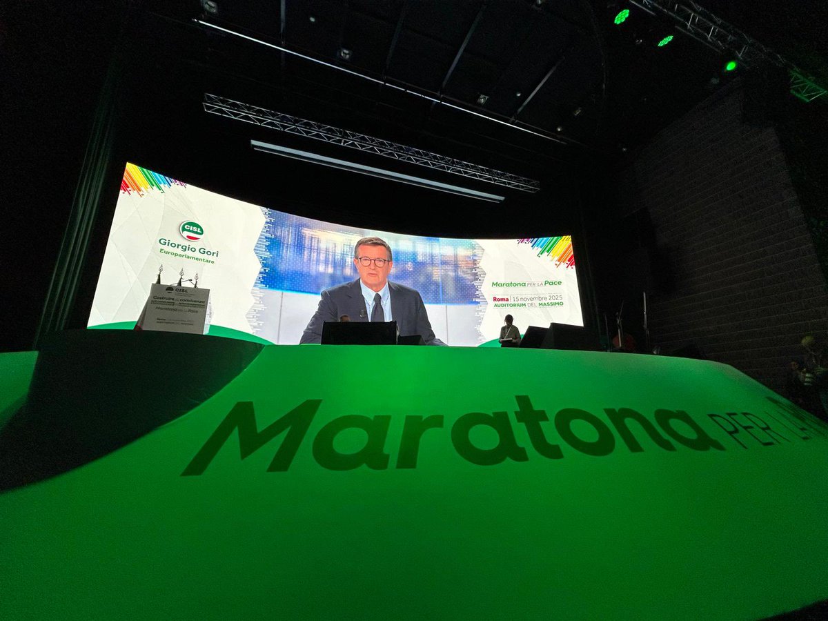 CislNazionale's tweet image. Nel suo intervento all’Assemblea nazionale della #Cisl, l’europarlamentare @giorgio_gori ha richiamato la necessità di rilanciare il progetto europeo puntando su coesione, politiche comuni e responsabilità condivise di fronte alle crisi globali. La pace va difesa con gli…