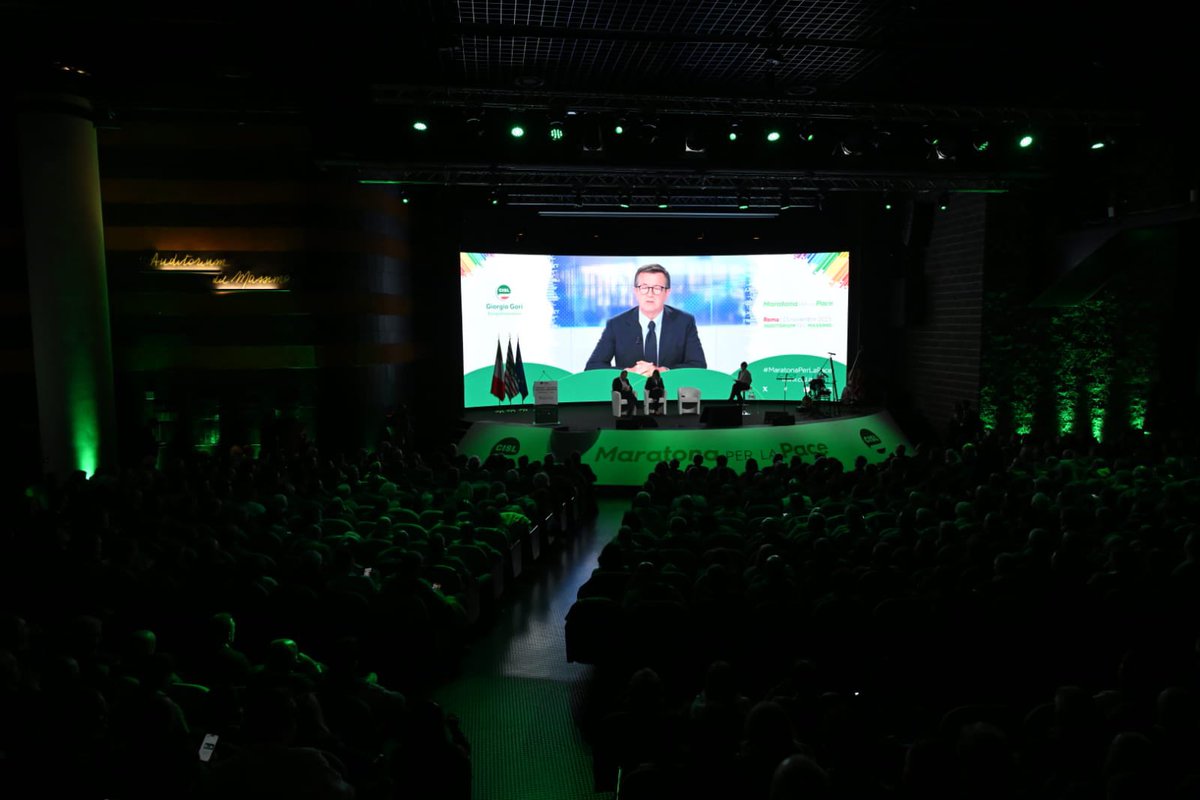 CislNazionale's tweet image. Nel suo intervento all’Assemblea nazionale della #Cisl, l’europarlamentare @giorgio_gori ha richiamato la necessità di rilanciare il progetto europeo puntando su coesione, politiche comuni e responsabilità condivise di fronte alle crisi globali. La pace va difesa con gli…
