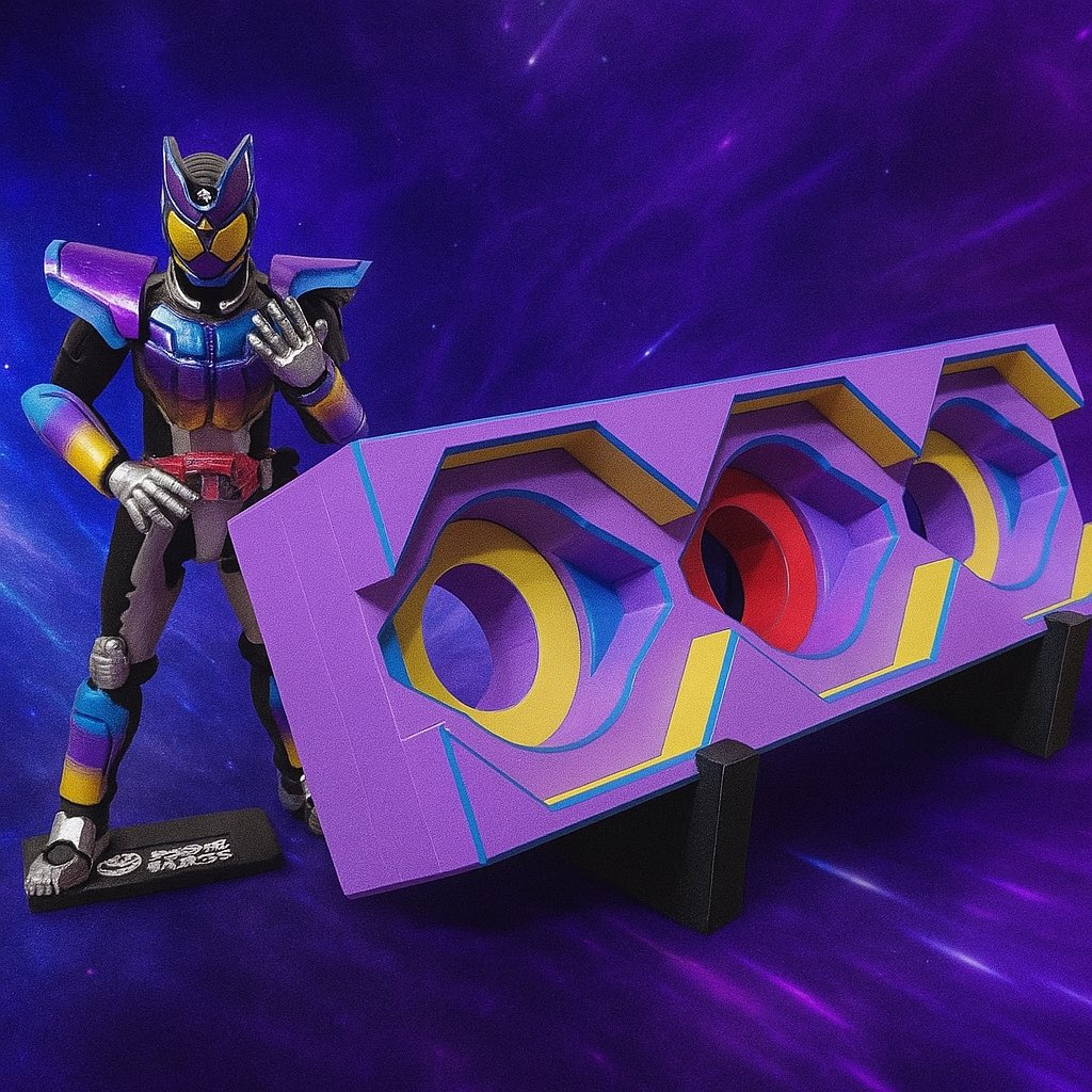 Exseedlab's tweet image. 🟣 EXSEED Lab – 仮面ライダーシリーズ⚡

仮面ライダー ガヴ をイメージした
“デッキケースパーツ – ガヴモデル” の制作をしてみました⚡️

スーツカラー・ベルト色の
パープル × イエロー × ブルー × レッド を忠実に落とし込み、
劇中イメージをそのまま再現したスペシャル配色です。…