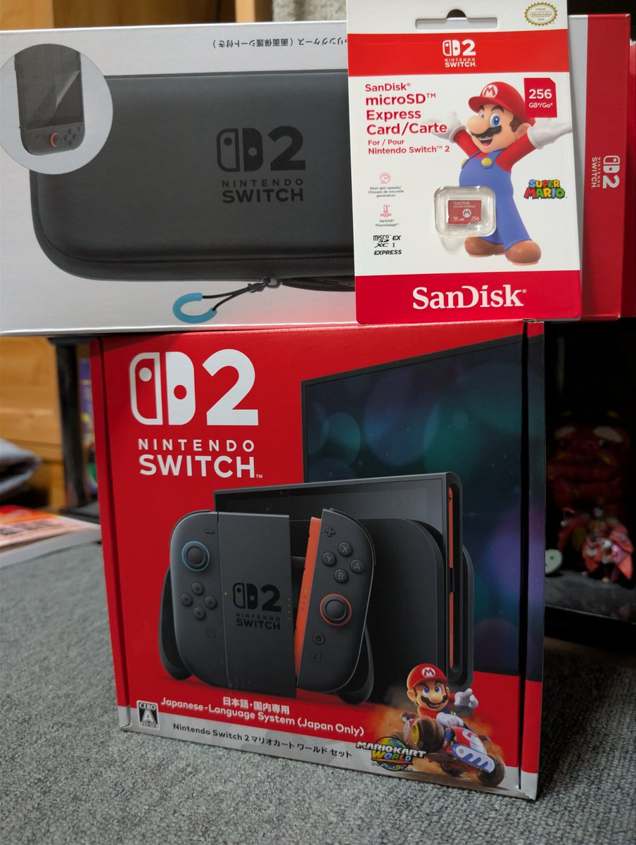 帰ったらSwitch2届いてました✌️ずっと待ってたよ