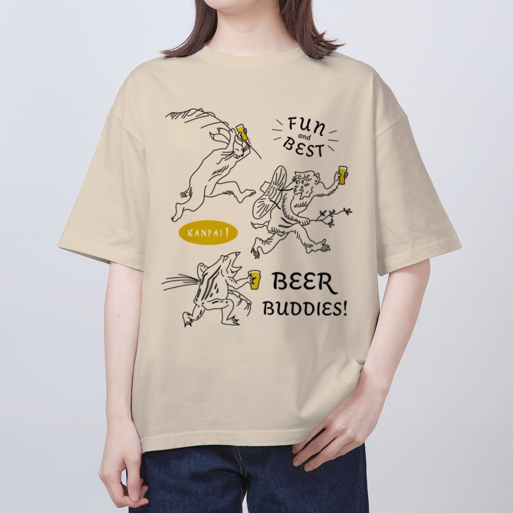 「鳥獣戯画×BEER」シリーズに
たくさんズッキュンありがとうございます💘

▶️ suzuri.jp/office-hirotom…

オーバーサイズTシャツやビッグシルエットTシャツは27日からのブラックフライデーよりも現在開催中の #4DAYSセール の方がお買得なんです‼️

17日18:59までにぜひ🐵🐰🐸🍺ˎˊ˗
KANPAI❣️ #乾杯