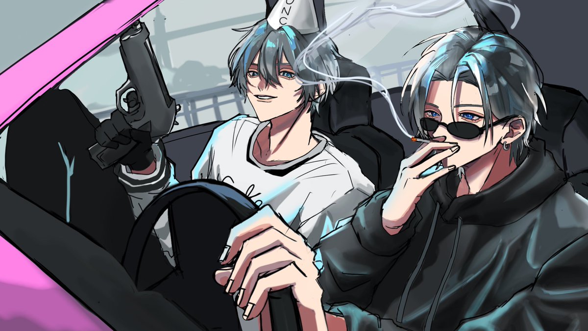 ドライブ🚙💨
 #ajart  #きるま絵