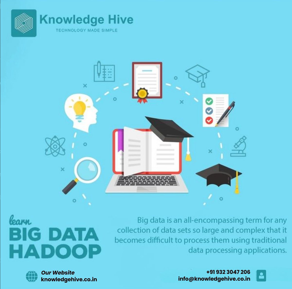 knowledgehive37's tweet image. 🚀 Step into the Big Data era with Knowledge Hive! 🌐📊
Master data collection, processing with Hadoop/Spark/Kafka, advanced analytics, and powerful visualisations.
Start learning today and turn data into real opportunities!
#KnowledgeHive #BigData #DataAnalytics #DataEngineering