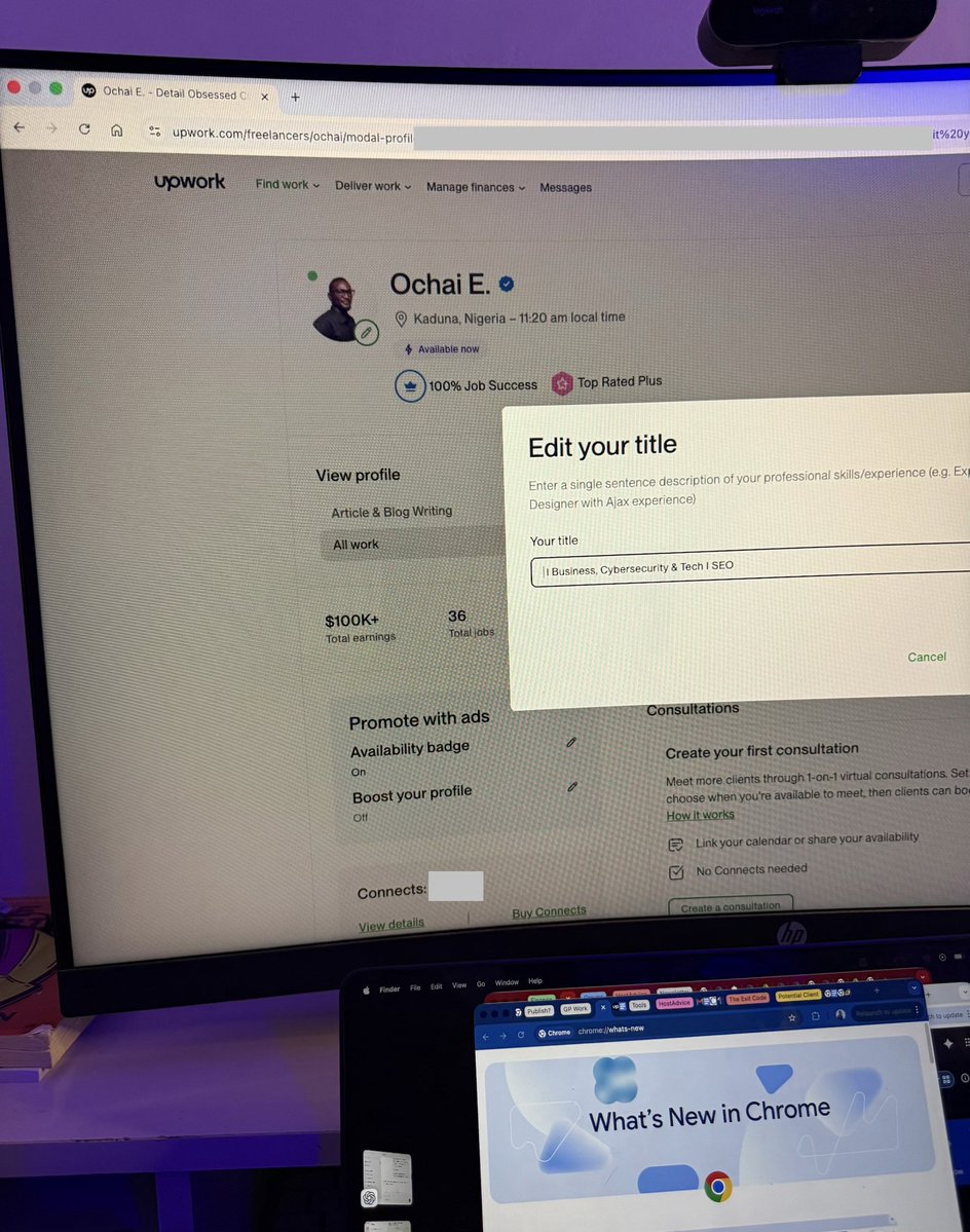 mxochai's tweet image. There’s this new Upwork strategy I want to test next week. 

So I’m going to be spending my weekend revamping my profile and adjusting my positioning to prepare ahead.

Tbh, it sounds so good in my head, but I’m curious to see how the implementation plays out. 

Let’s go!