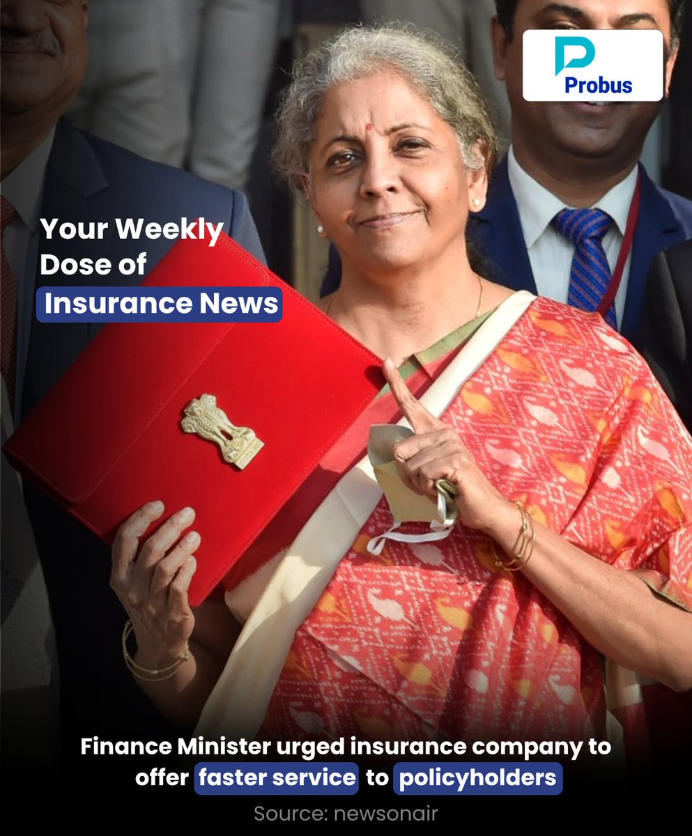 ProbusInsurance's tweet image. Here’s your weekly dose of Insurance Buzz! 🐝
Big updates — new rulings, rebrands, and insights shaping the future of insurance in India.

#NewsOfTheWeek #InsuranceUpdate #ProbusInsurance #InsuranceTrends