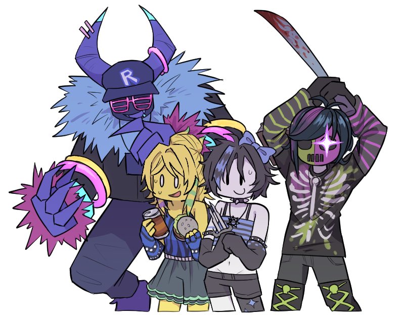 Amariri1127's tweet image. I love these skins！🎉
#forsaken
#guest666 #noob #twotime #slasher