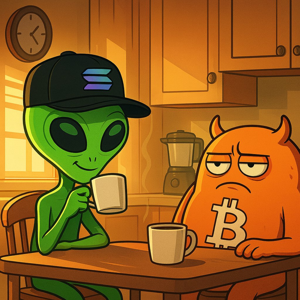 AlienKITA's tweet image. BTC confused.
KITA focused.
Real builders don’t chase pumps — they prepare to replace them.
ALIEN ARMY stays calm in chaos. 👽⚡

@binance @michacrypto @CryptoBully @Cointelegraph @solana

#KITA #AlienArmy #SOL #CryptoMarket #NextBigThing #StrongerTogether
CA:…