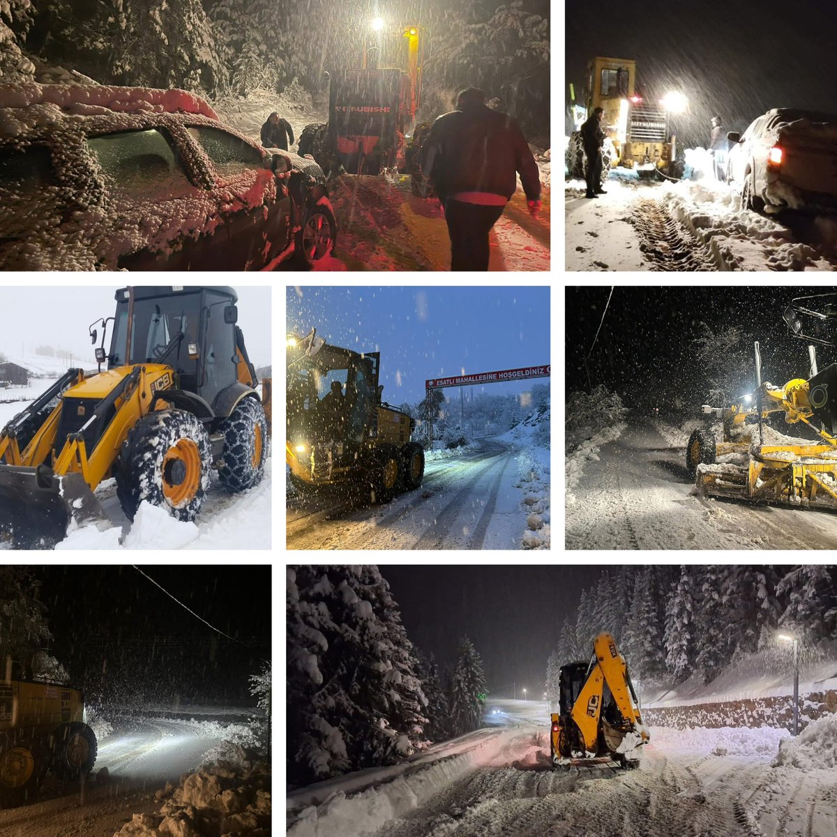 Ordu'da kar Kabadüz ve Mesudiye ilçelerinde etkili