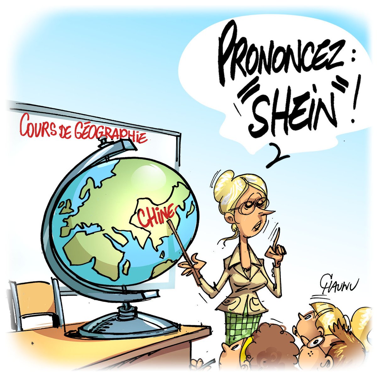 #dessin du jour publié dans <a href="/_lunion/">L'union</a> Les ouvertures des magasins Shein dans cinq BHV en région, prévues en novembre et décembre, vont être décalées #shein #actu #dessindepresse