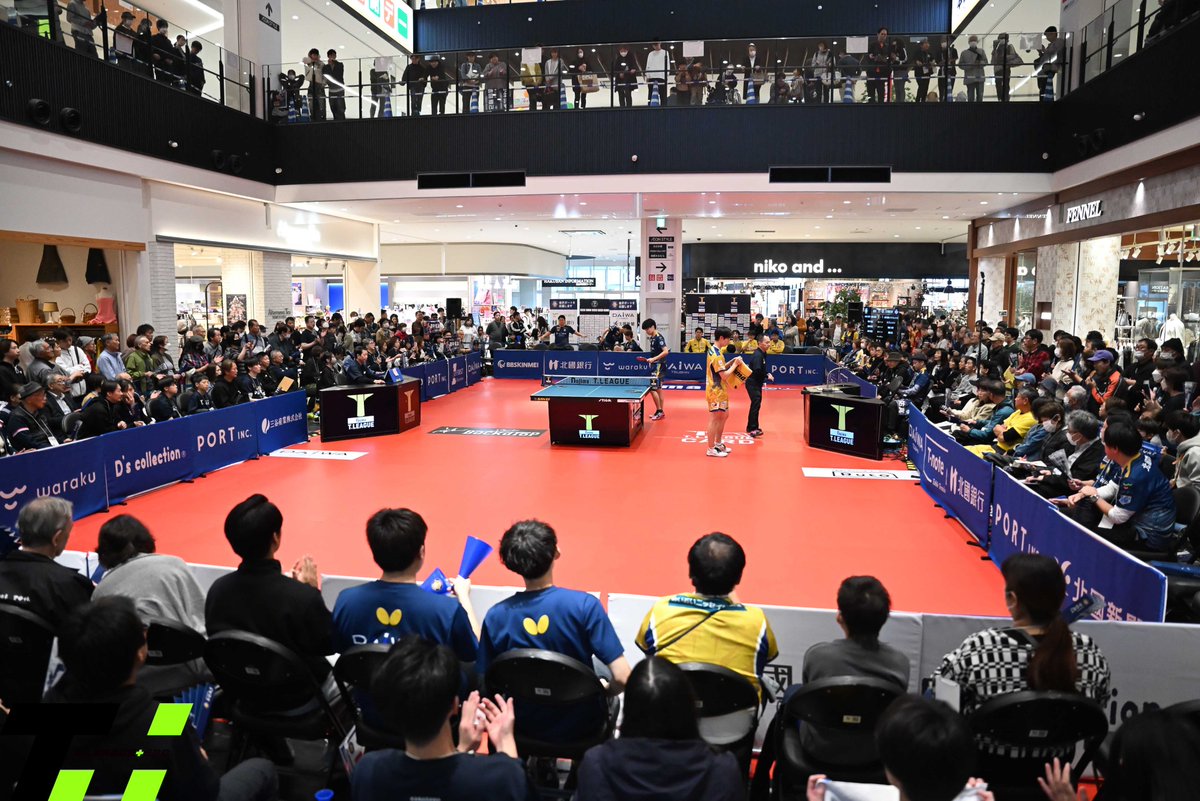 TPlus_SBD's tweet image. 11月16日
13時よりイオンモール白山にて

#金沢ポート と #琉球アスティーダ
の試合が行われます。

本日の試合の観戦者が「562」人と大盛況。
地元の金沢のチームを応援してみませんか。会場でお会いしましょう。

@TLEAGUE_PR
 
@kanazawaport
 
@ryukyuasteeda 

#卓球 #Tリーグ