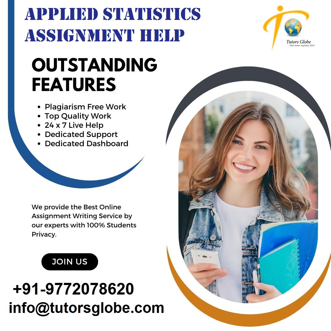 TutorsGlobe's tweet image. We strive hard to make academic life of students easier by providing them with best Applied Statistics Assignment Help at budget-friendly prices #AppliedStatisticsAssignmentHelp #ProbabilityTheory #HypothesisTesting #AnalysisOfVariance #NormalDistribution #Regression #Correlation