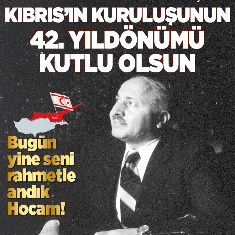 🗓️Bugün yine seni rahmetle andık hocam! Kıbrıs’ın kuruluşunun 42. Yıldönümü kutlu olsun

🔔Haberin detayları için tıklayın ⤵

milligazete.com.tr/bugun-yine-sen…