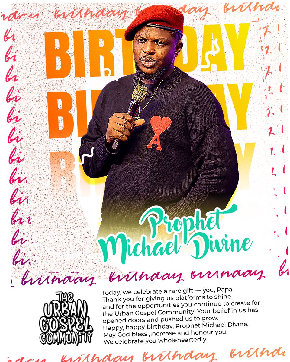 Today we celebrate a man of God who has Urban Gospel at heart.
Happy Birthday Prophet Michael Divine.