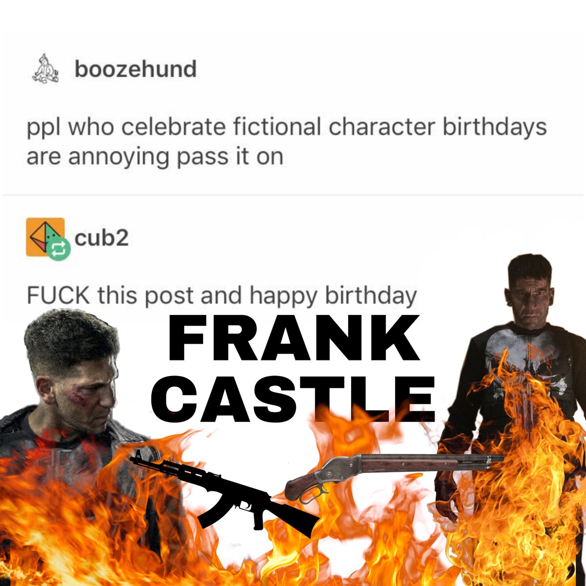 what’s frank castle doing? tweet media