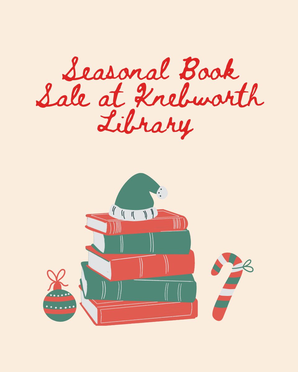 KnebCommLibrary's tweet image. When you visit us at Knebworth Community Library do have a look at our Seasonal Book Sale table &amp;amp; trolley
There are lots of books including Xmas ones which would make great gifts
Please pay whatever you can &amp;amp; all donations go back into the library.