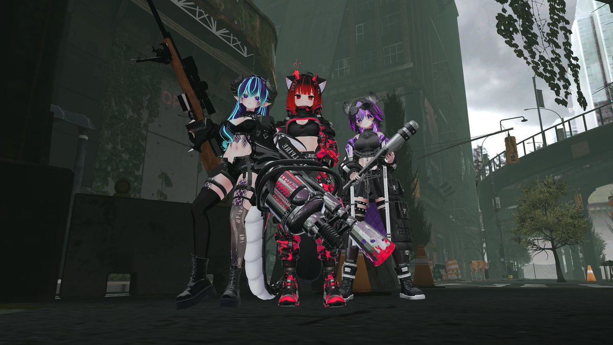 Join us in the fight against the zombie gummers they are the only infected we need to keep the booth babes safe!!

#vrcphoto #VRChatPhotography 
Together with <a href="/Sharky_2002/">Sharky02</a> and <a href="/ShikaXomy/">Shika</a>