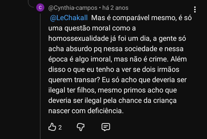 lara82753's tweet image. mais uma defendendo incesto, @Militanteschato 

tags: Homofobia • Homossexualidade • Incesto • Militante • Militantes militando errado