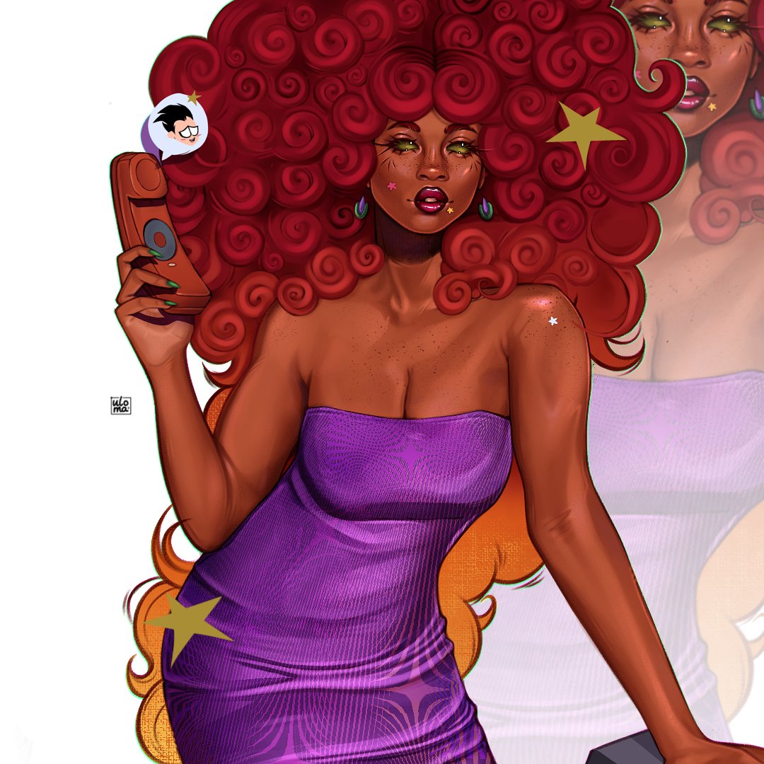 heart_art_ella's tweet image. I drew Starfire in my style i love her💜💚
#dc #StarfireTeenTitans