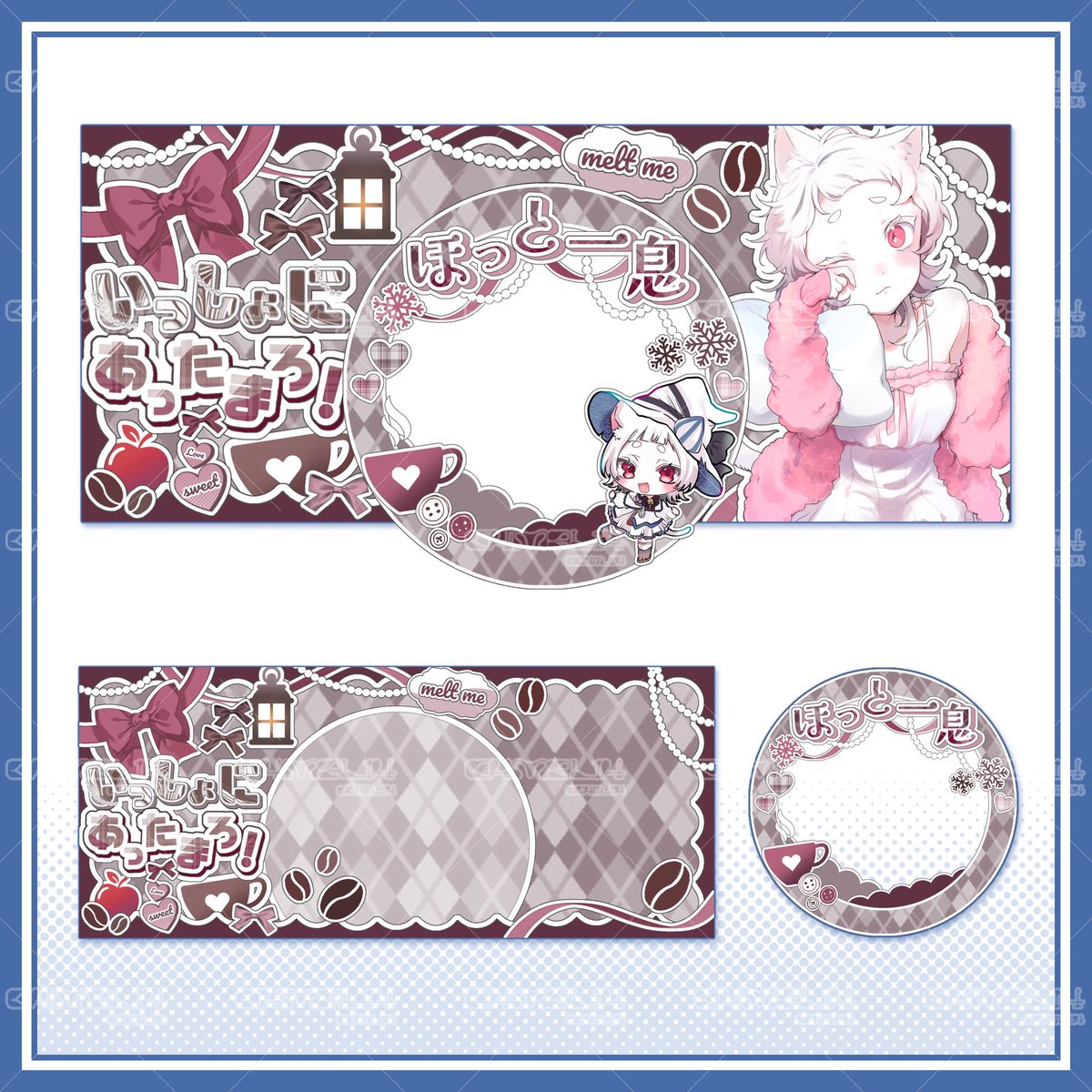 C4m_l14's tweet photo. 【 #IRIAM素材 】

冬とココアがモチーフのアイコンリング.ヘッダーセットです☕️☃❄

利用条件：RP ＆ いいね
利用規約：BOOTHに記載あり

フォローは任意ですが、して頂けると喜びます🕊️

DLはツリーにて📨
 #IRIAMライバーさんと繋がりたい https://t.co/RVqikSSloE