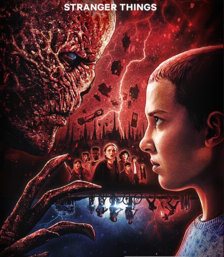 最近這幾天為了迎接怪奇物語第五季
想說來重溫前面的1～4季
原本預計慢慢看就會剛好接上
但是….沒意外的時候就會出現意外
才過沒幾天我就看到第四季了
停不下來耶😂😂
套一句在脆上看到的
看一群小朋友拯救世界
怎麼會這麼好看呀！哈哈哈
沒看過的真的推薦去看