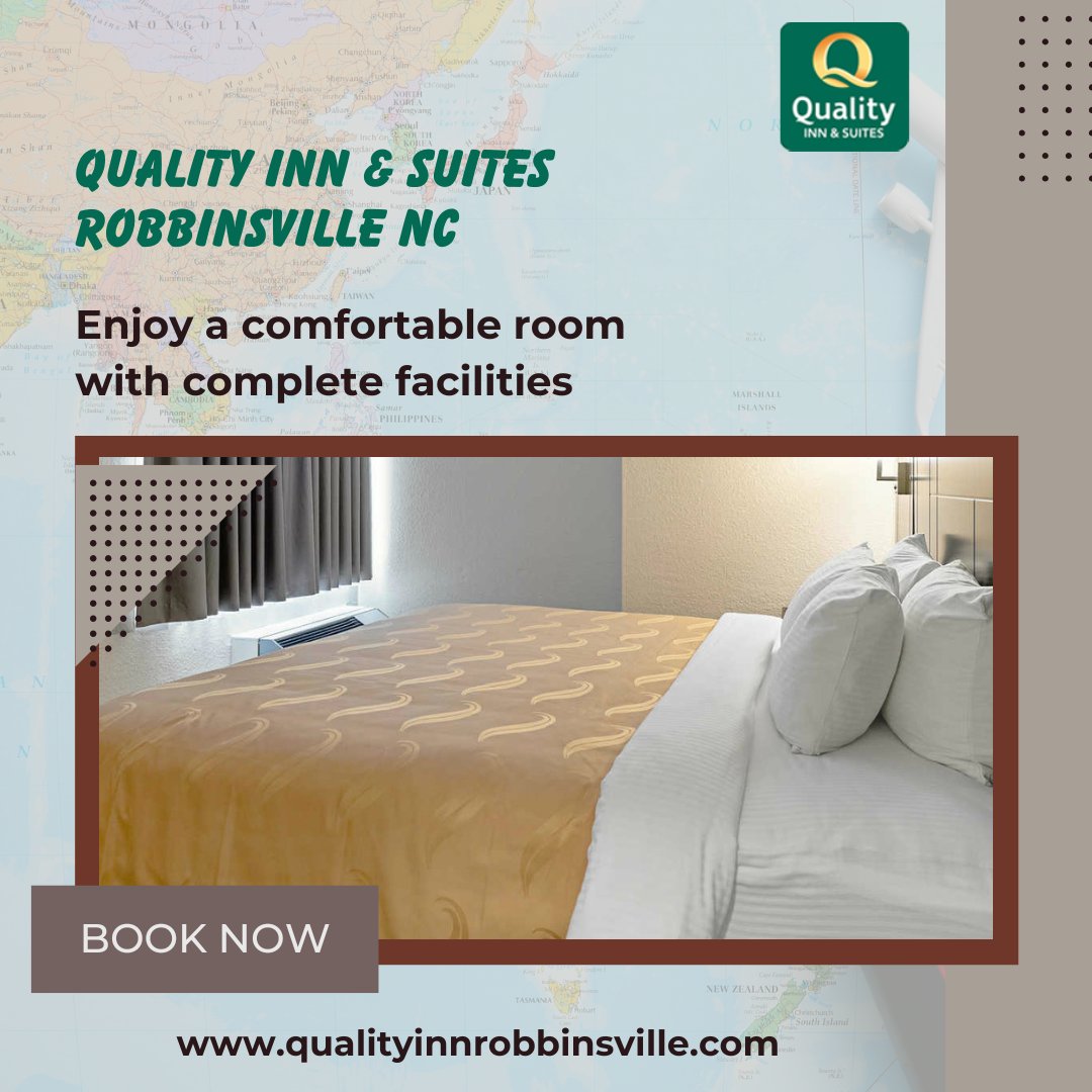 Enjoy well-appointed rooms close to Smoky Mountain attractions.
Stay with us and experience comfort in the heart of Robbinsville.
📷 Visit website: qualityinnrobbinsville.com
#QualityInnRobbinsville #RobbinsvilleNC #SmokyMountainsStay #BookNow