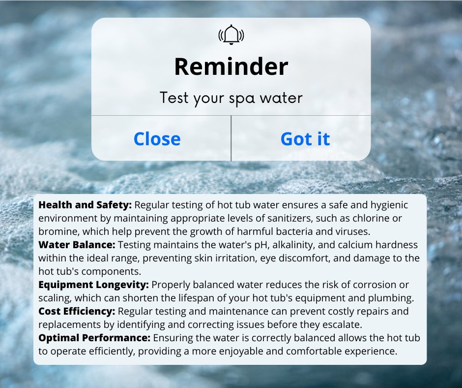 LeisurePoolJax's tweet image. Regular water tests for your spa are important!
Stop in today! #SpaGuard #BioGuard