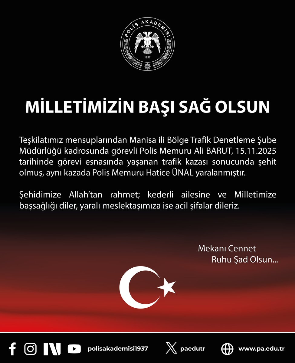 Milletimizin başı sağ olsun 🇹🇷