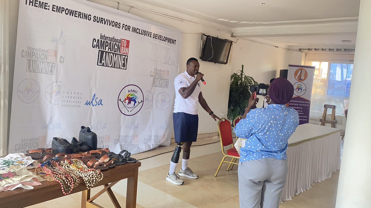 ASNU_UGANDA's tweet photo. @ASNU_UGANDA x @ULSAUganda with support from @ICBL-CMC, are hosting the “Empowering Survivors for Inclusive Development” event — a survivor-led space amplifying landmine survivor voices and visibility.
#ICBL #LandmineSurvivors #Inclusion https://t.co/12UExNaPoi