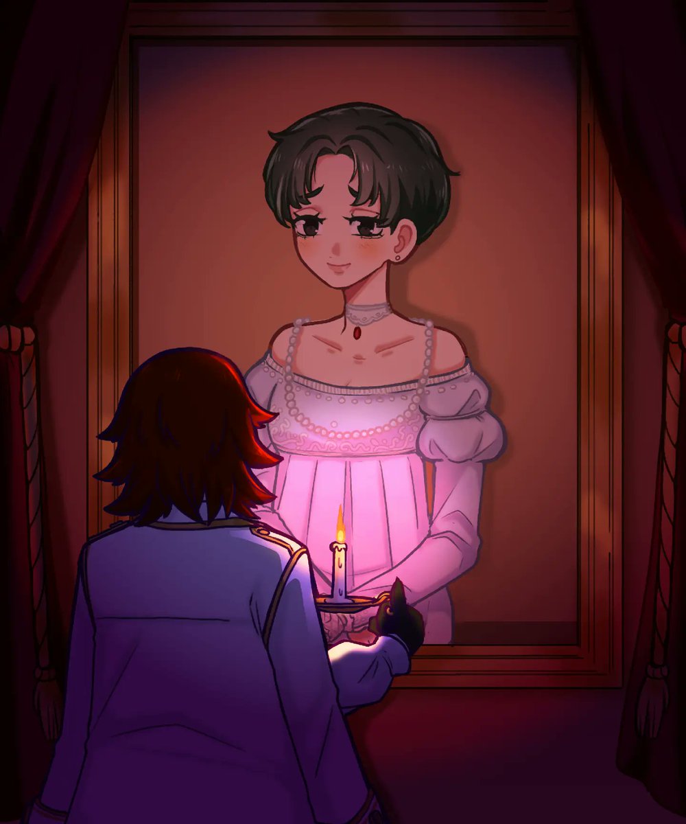 [a beautiful painting] 🎵🦊
Kiku x Uta Vampire au 

Uta Is from <a href="/OcSakumi/">Sakumi.oc</a>