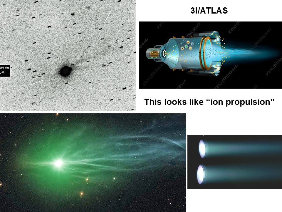 RedCollie1's tweet image. Does 3I/ATLAS use &quot;ion propulsion&quot;?