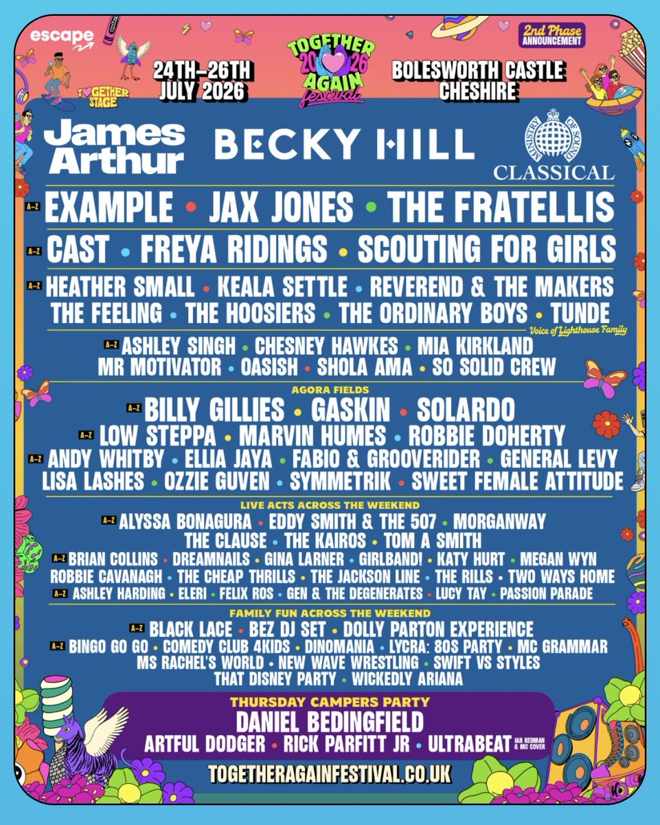 Looking forward to playing Together Again festival next summer with the boss; great line up 🤘🏻🎸

#togetheragain #festival #summer #guitarplayer