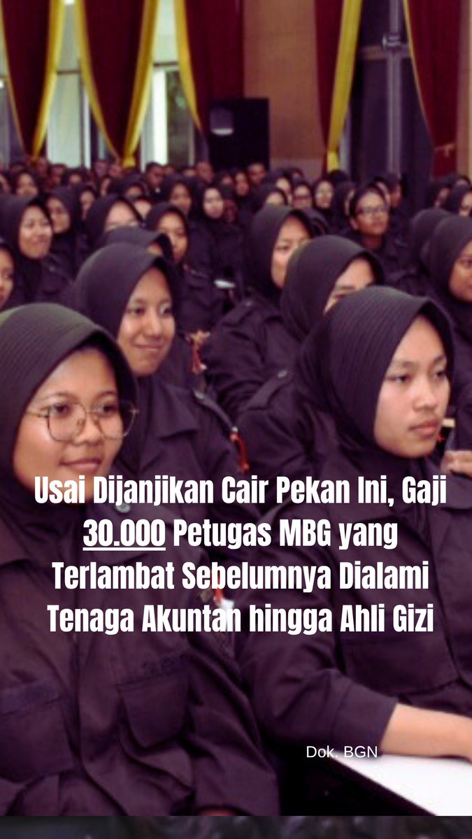 ElisonParsa's tweet photo. Usai Dijanjikan Cair Pekan Ini, Gaji 30.000 Petugas MBG yang Terlambat Sebelumnya Dialami Tenaga Akuntan hingga Ahli Gizi...
Selengkapnya Disini:
https://t.co/tTQzGLUrqM
#gaji #makanbergizigratis #mbg #bgn #cair #petugas #pekerja https://t.co/HMnTzdy4Vp