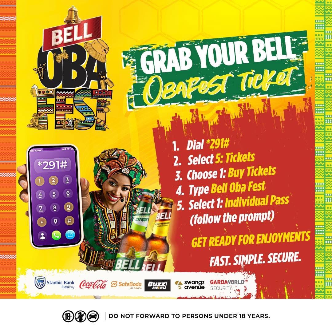 CapitalFMUganda's tweet image. Bell ObaFest is happening TODAY at Millennium Park, Lugogo, and we’re giving YOU a chance to win FREE tickets!  To enter, answer this simple question “Give us at least one flavor from the two newest Bell variants”  include your  number in the comments #ThisHowWeDo
#BellFlavours