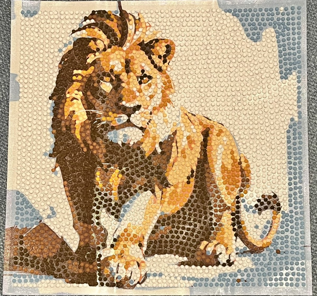 ダイヤモンドアート #完成品 #DAISO #ビーズアートキット絵画 51作品目