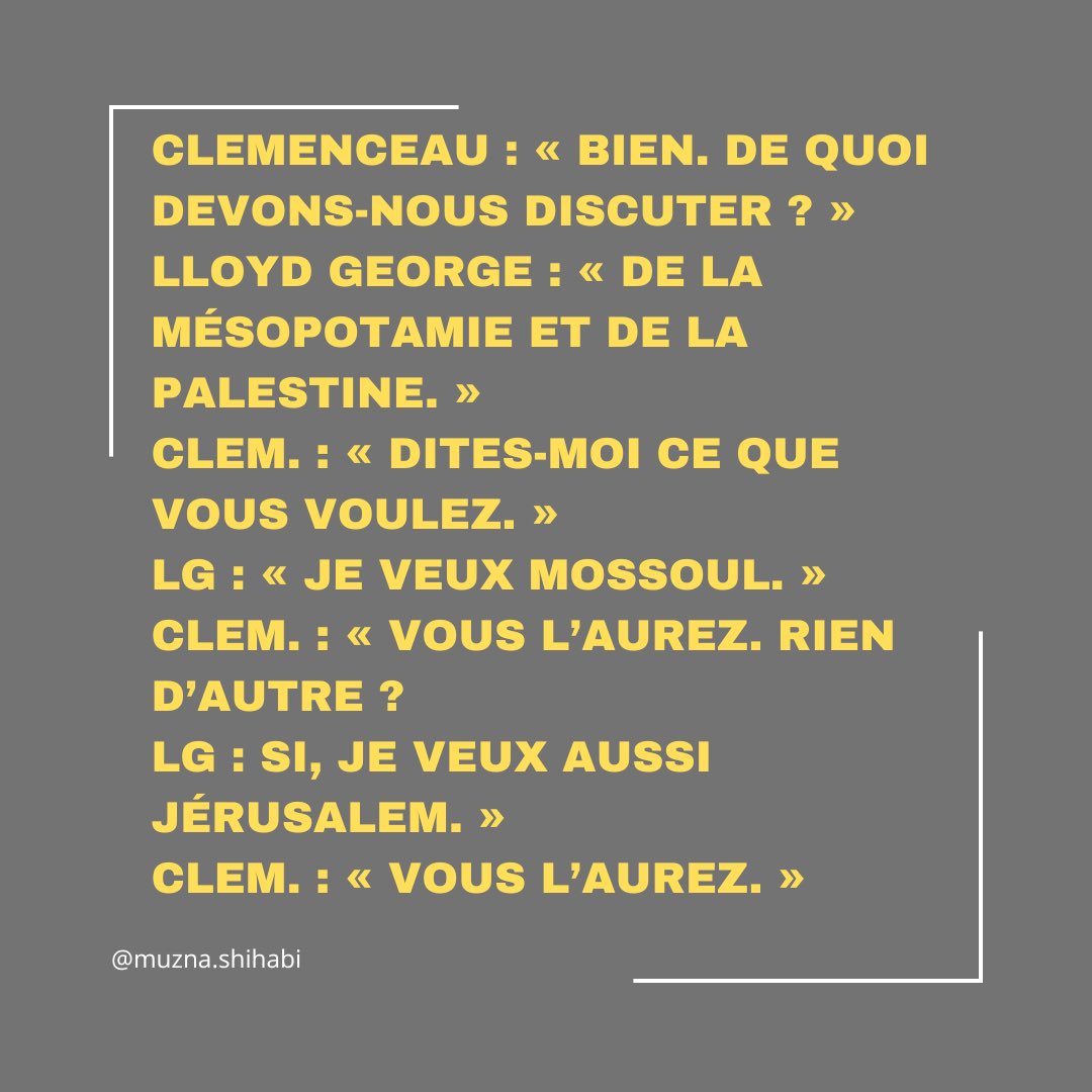MuznaShihabi's tweet image. Ce qui s’est joué en Palestine n’a jamais été un “conflit”. C’est une décision coloniale européenne, prise dans une pièce où aucun Palestinien n’était présent. Un siècle plus tard, les mêmes logiques continuent : appropriation, effacement, élimination.@PhBaptiste