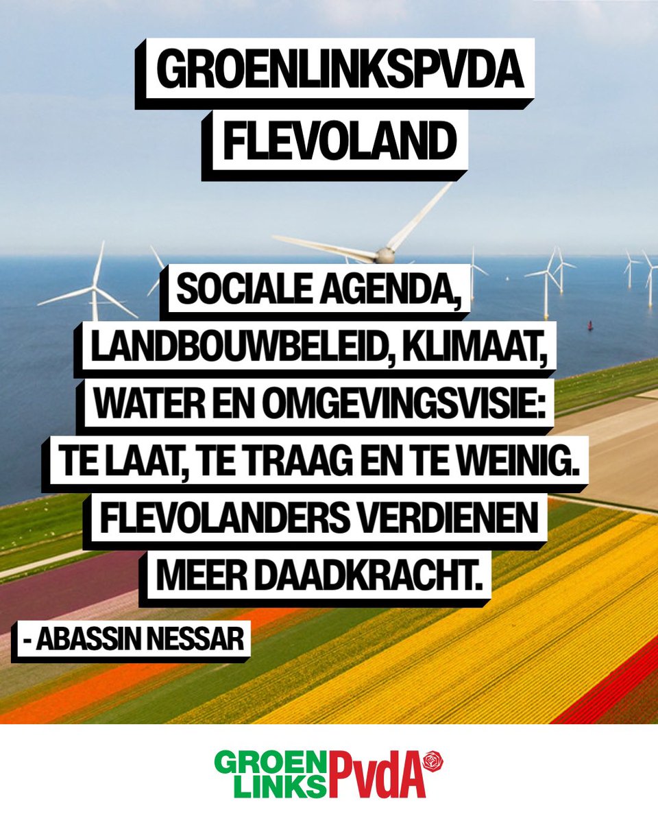 GroenLinksPvdA Flevoland tweet media