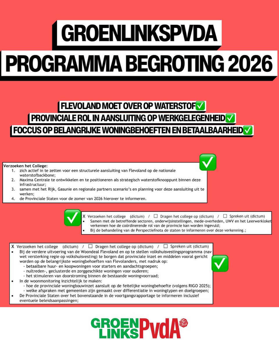 GroenLinksPvdA Flevoland tweet media