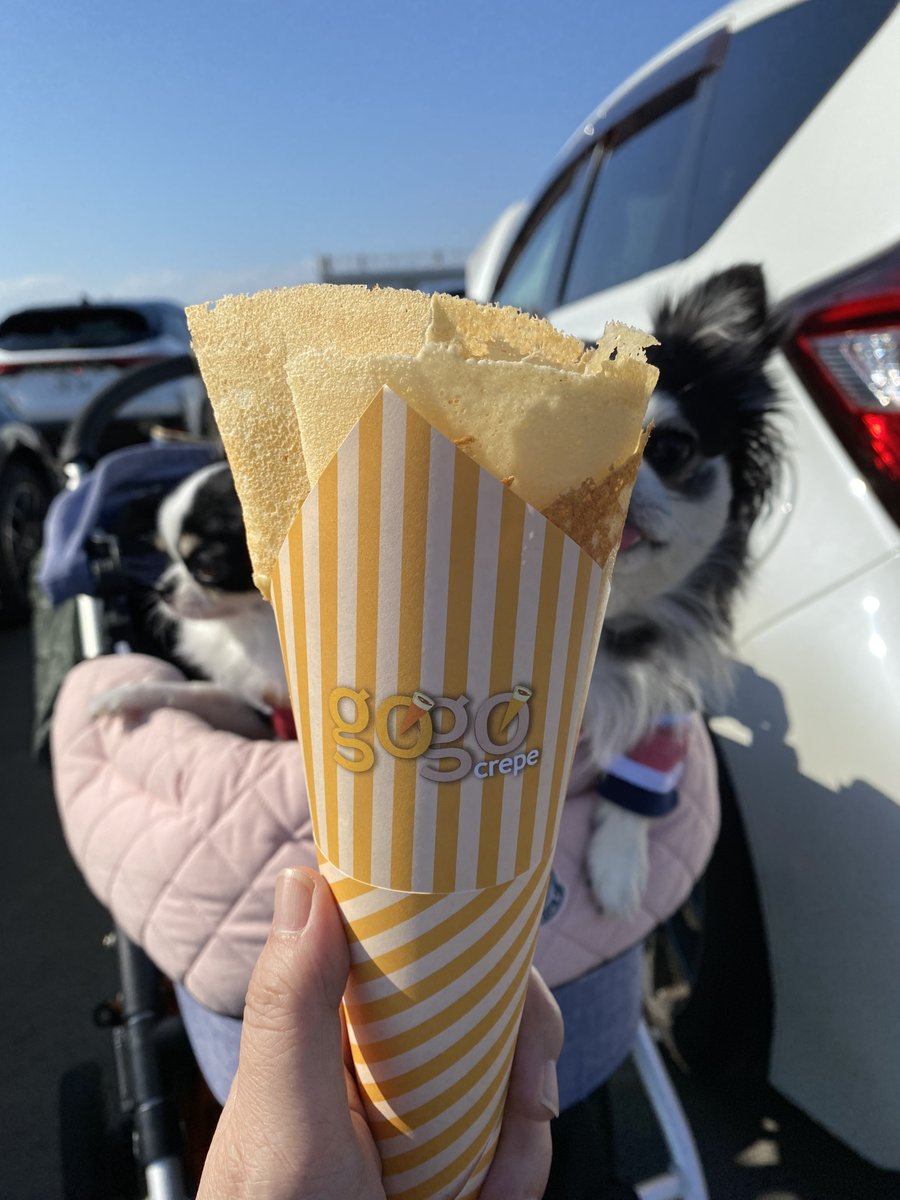 yukko0928's tweet image. というわけで、今年も参加させていただきました！
このクレープが大好物なんです。
そしてピザとレモネードもおいしかった！
来年も食べられるかなあ。

お会いできたみなさん、ありがとうございました！
お会いできて嬉しかったです😍

#AUTECH #AOG 
#湘南里帰りミーティング
#大磯ロングビーチ