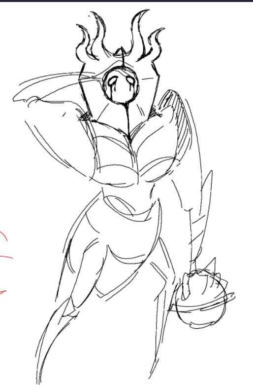 kavxos's tweet photo. ı love the last judge too much and AND ONE DAY ILL ACTUALY DRAW HER DUNKING UP HORNET #Silksong https://t.co/lXuGJLwMIX