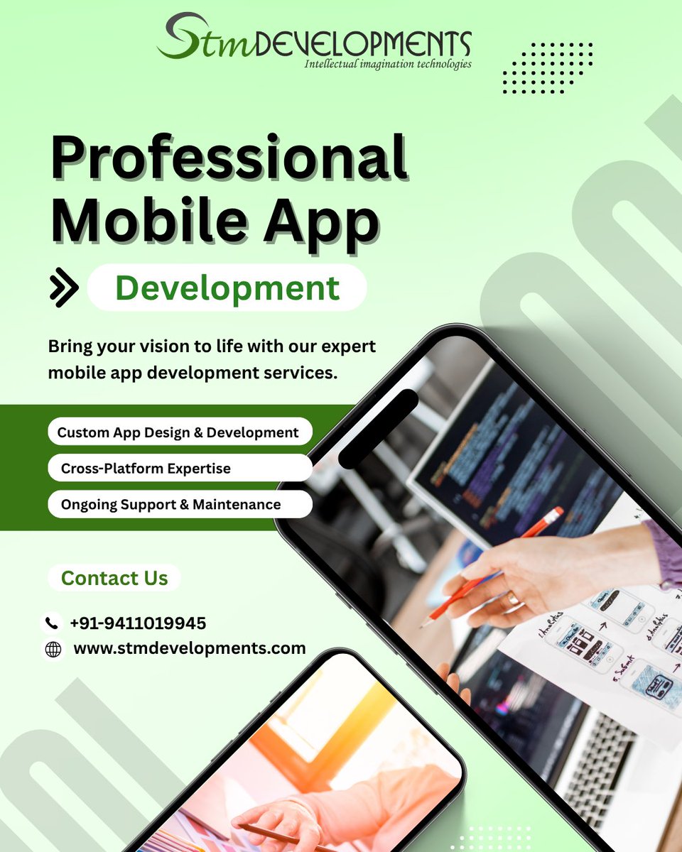 LalitSh16638356's tweet image. 🚀 Turn your app idea into a real ! 
From custom app development to cross-platform expertise, we build solutions that help your business grow.
Let’s build something amazing 👉 stmdevelopments.com

#MobileAppDev #AppDevelopment #Developers #Assam #PrashantKishor