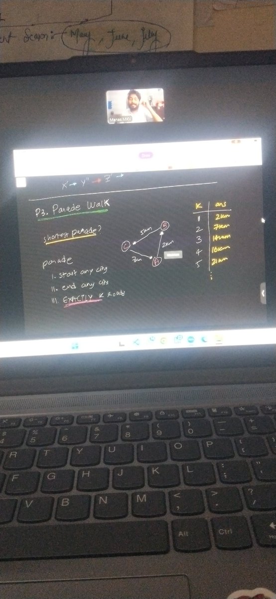 TechwithRohit17's tweet image. Today after exam work on skill up Dsa Parade problem 🚀