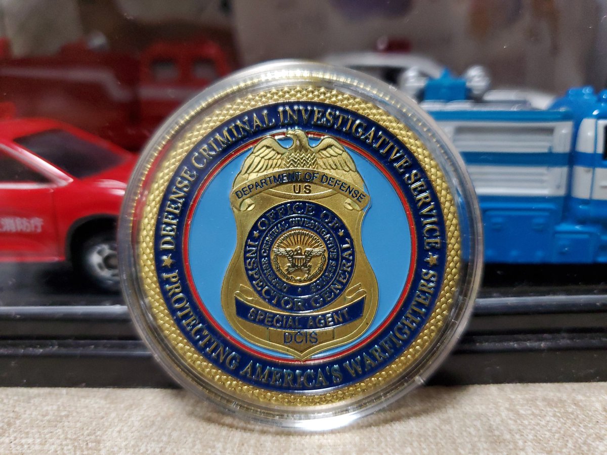 Defense Criminal Investigative Service 国防犯罪捜査局 『DCIS』 チャレンジコイン 初めてチャレンジコイン を入手しましたが中々の重みを感じますね…