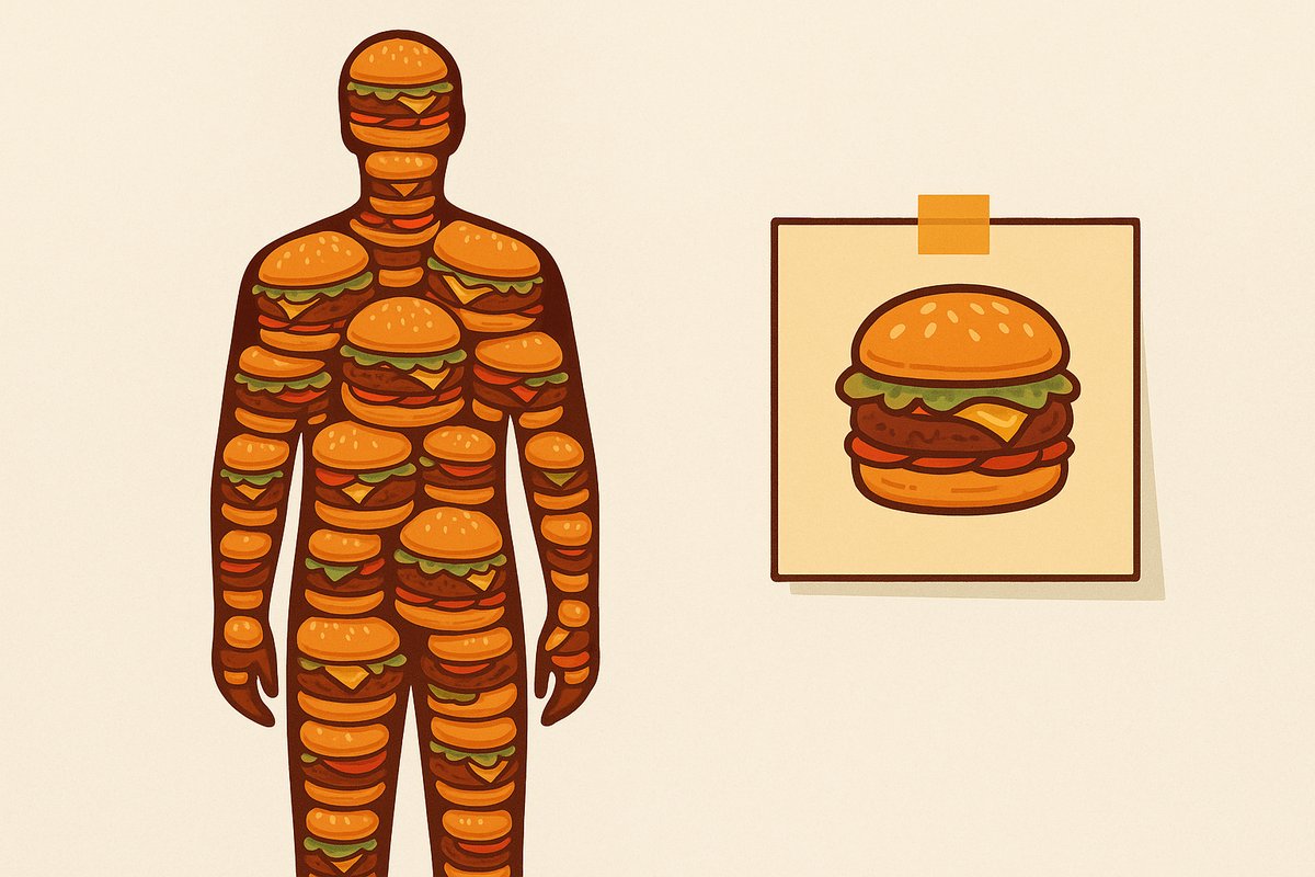 🧬 Scientists say humans are 60% water.
But if you’re part of our burger army,
you’re 40% burger.
And that’s honest data. ⚗️🍔💪
