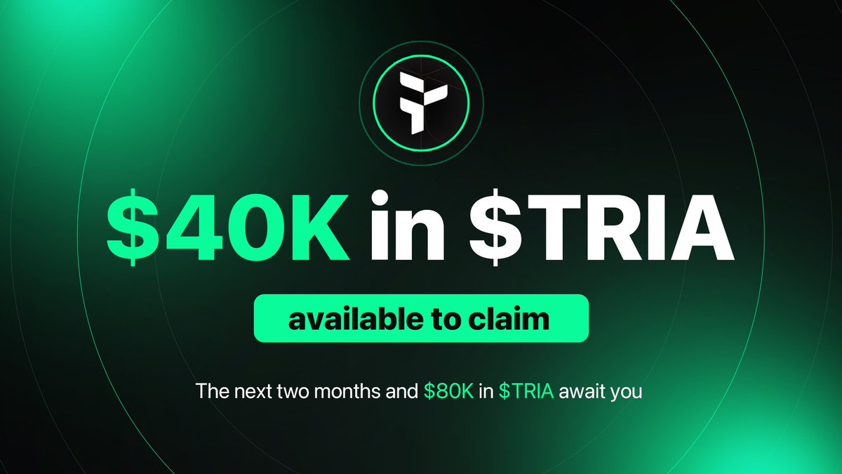 MindoAI's tweet image. Epoch 1 of @useTria Leaderboards is officially complete!

$40,000 in $TRIA are now available for claiming

20% unlocked at TGE, 3-month cliff, 6-month linear vesting

⏳ Claims are open for the next 7 days

Snapshot your rank, flex your rewards on X, and show everyone you made…