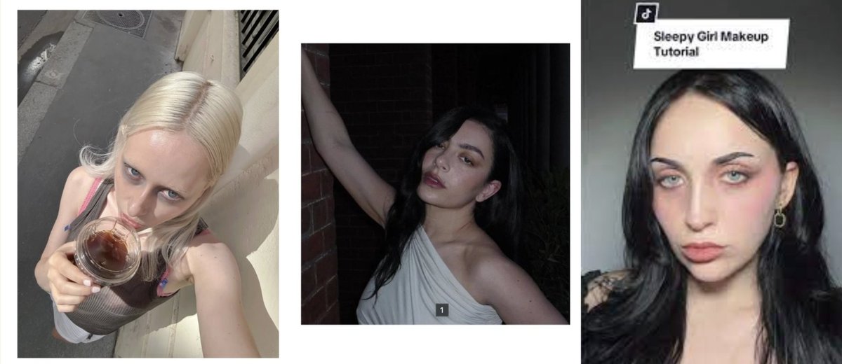 Forget glass skin, is 'exhaustion' the new beauty trend?

We’ve seen the clean girl look, strawberry girl aesthetic, and glass skin trend dominating Instagram. But the latest IT girl look on the block is ‘exhaustion’ – puffiness, dark circles, and eye bags. Rhode even launched a