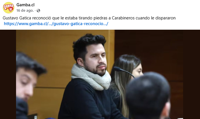 Un octubrista como Gustavo Gatica, que reconoció que lanzaba piedras a carabineros, merece llegar al congreso?  Por supuesto que no.  No mas octubristas en el congreso ni en el gobierno
